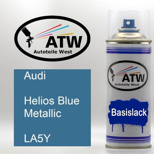 Audi, Helios Blue Metallic, LA5Y: 400ml Sprühdose, von ATW Autoteile West.